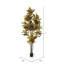 Arbre croton artificiel vert et orange en pot-73300839