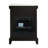 Noralie 24" Fireplace, Mirrored & Faux Diamonds