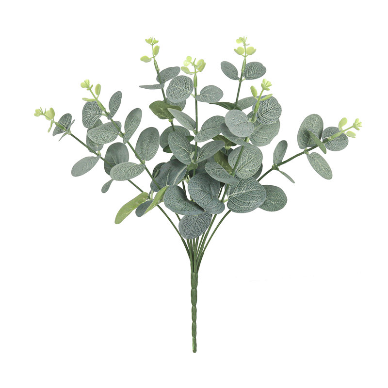 Feuilles d'eucalyptus artificiel, Vert givré