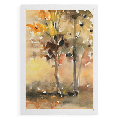 Automne feuillage d'automne II - impression sur toile seulement - non encadrée
