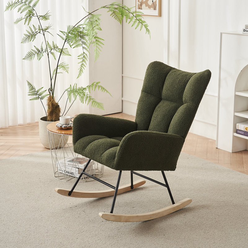 Chaise berçante Jeiny, Vert