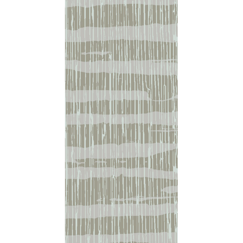 Sepviva Abstract Hand-Knotted Teal/Tan Area Rug, Rectangle 8' x 11'