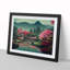 Traditional Japanese Mountains Vol.2 - Single Picture Frame Print-1797696401-1797696402