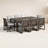 Joly 8 - Person Wood Patio Dining Set with Rectangular Table , Cushions Included