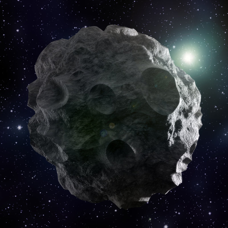 Asteroid by IStackphotons - Wrapped Canvas Print, 30cm H x 30cm W
