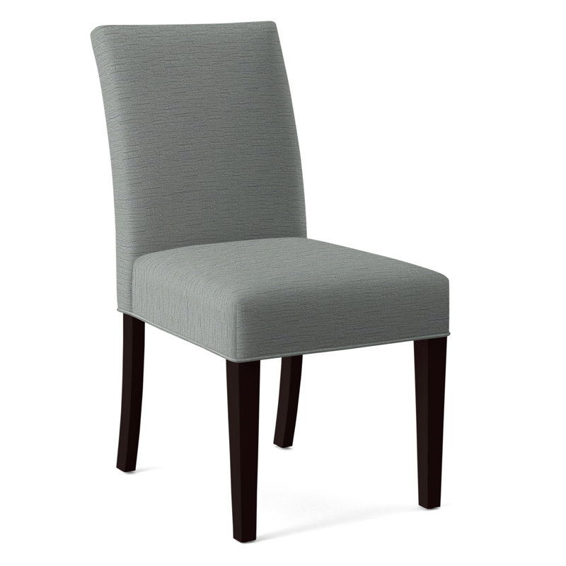 Manhattan Upholstered Dining Chair, Beige Sugar Performance; 0863-93, Java Finish