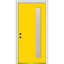 Porte d'entrée pré-suspendue à 1 lumière en acier peint 1 lumière-40559191-40615164-40615165
