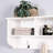 White Living Room Coat Rack With 4 Hooks And Attractive Wooden Shelf Entryway Dual Storage