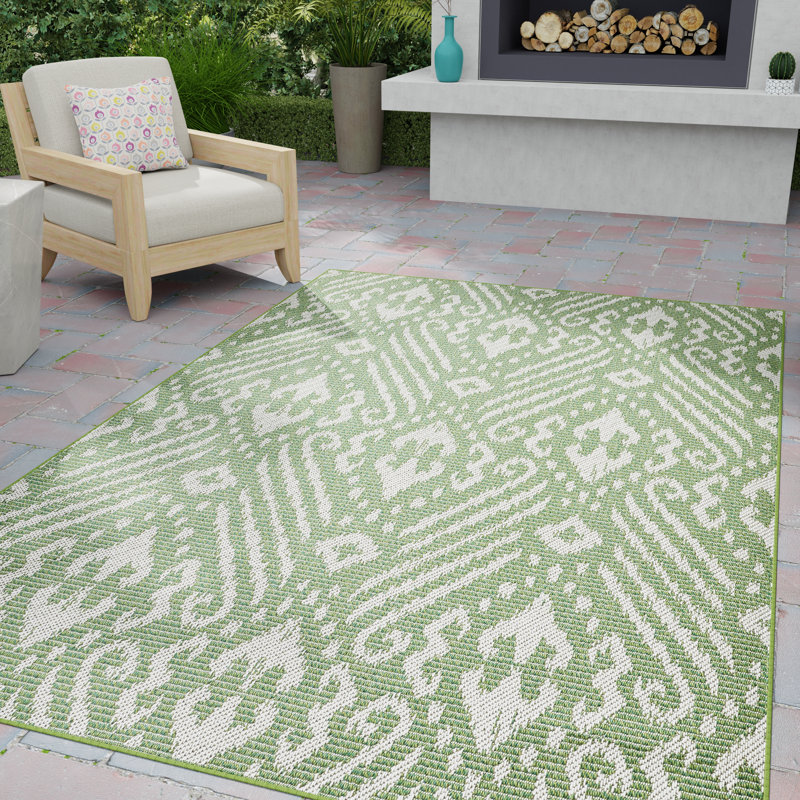 Tapis vert Ponds Calitrah, Rectangle 5 pi 3 po x 7 pi 3 po