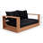 Gazel 63'' Wide Teak Loveseat with Cushions-86504255