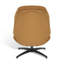 Velvet Swivel Accent Chair with Footstool-948334962