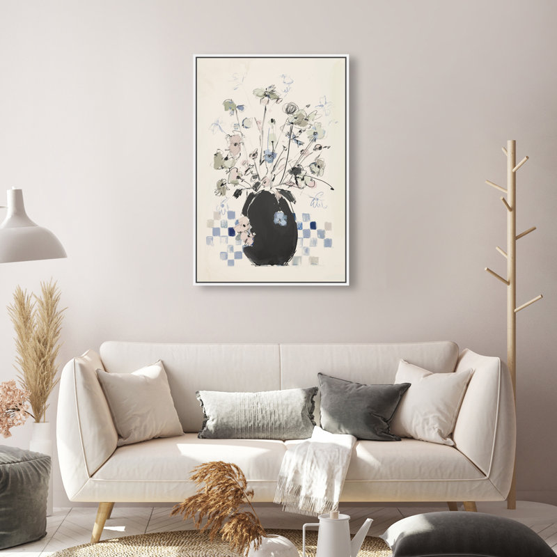 Modern Bloom Print by Oliver Gal, White Floater Frame, 21"H x 31"W