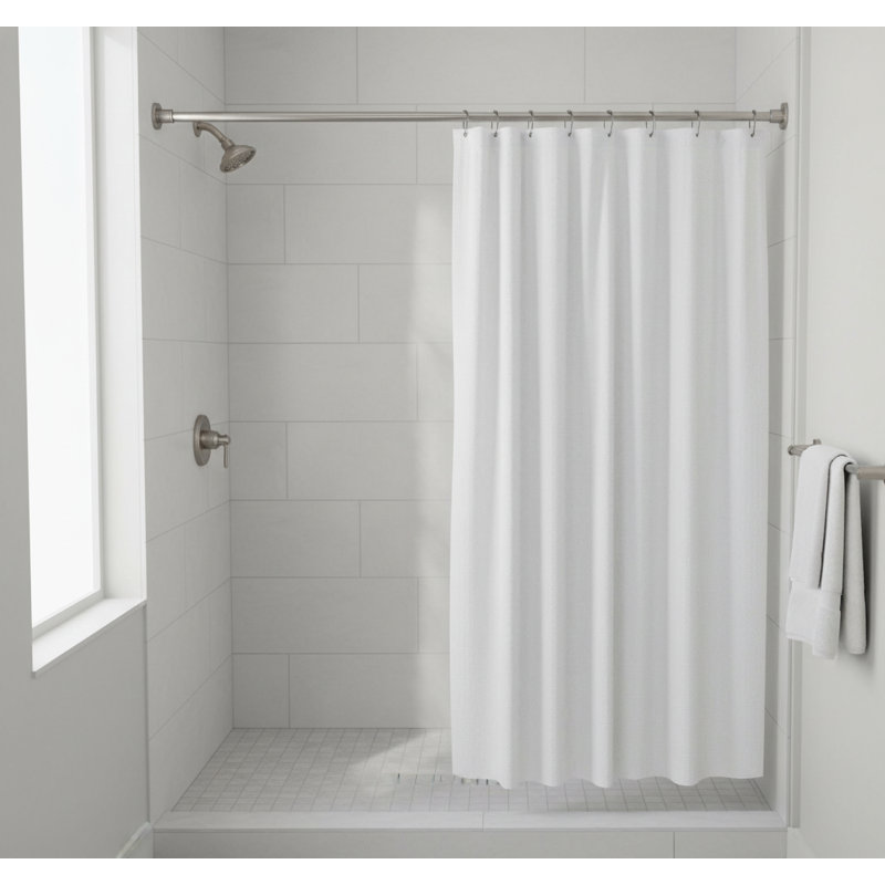 Tringle à rideau de douche antidérapante industrielle antirouille industrielle en acier inoxydable 304 de 43 à 72 pouces pour salle de bain et fenêtre