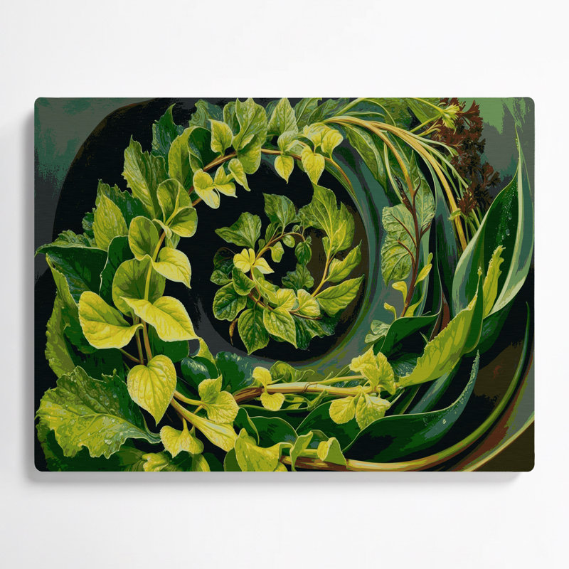 Art mural en métal légumes vert bois d'oseille