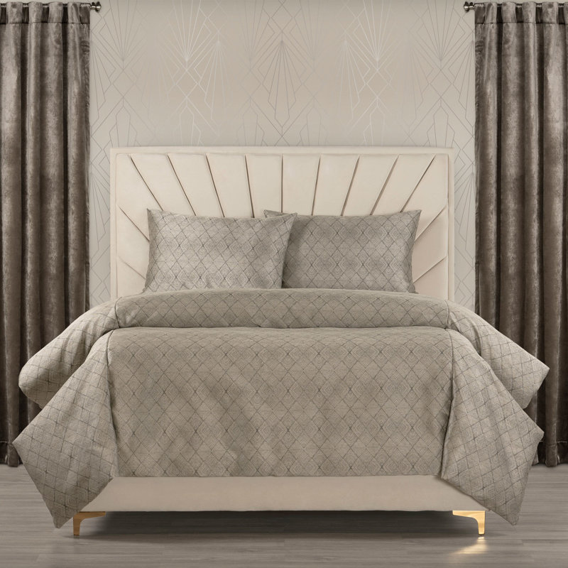 The Great Gatsby Wall Street Luxury Duvet Cover Set, California King Duvet Cover + 2 King Shams