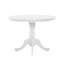 Table ronde style avec 4 chaises, style décontracté à finition blanche, base