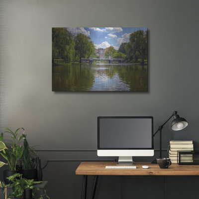 Mur de métal «Boston Public Garden Bridge» par Rick Berk
