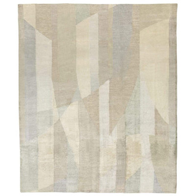 Gilded Silk Geometric Indoor / Outdoor Rug