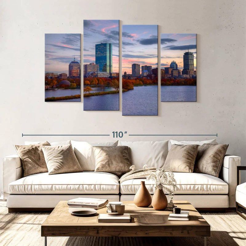 Sireci Boston Back Bay, H 54 po x l 84 po