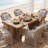 Farmhouse Solid Wood Rectangular Kitchen Dining Table