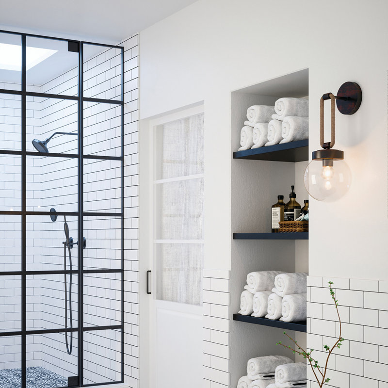 Beaufort Armed Sconce, Nordic Grey