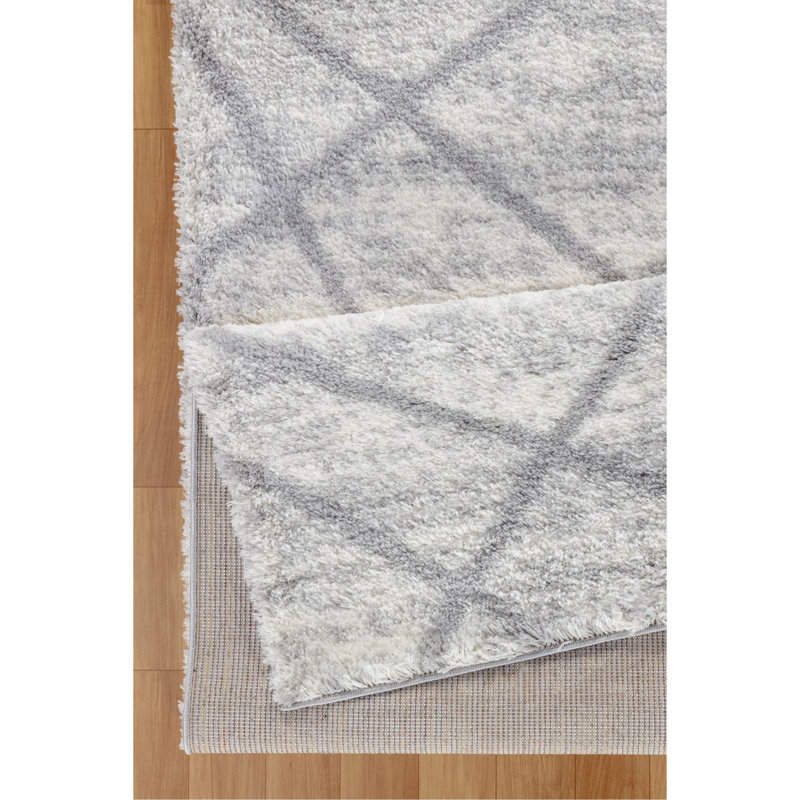 Loft Shag GC_CZY1004 Ivory 7 ft. 10 in. x 9 ft. 10 in. Shaggy Area Rug, Rectangle 7'10" x 9'10"