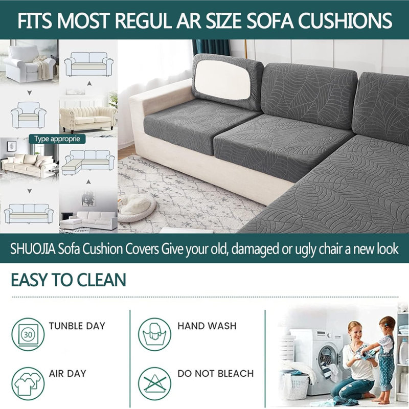 Outdoor Patio Sofa Cover, Grey Polyester