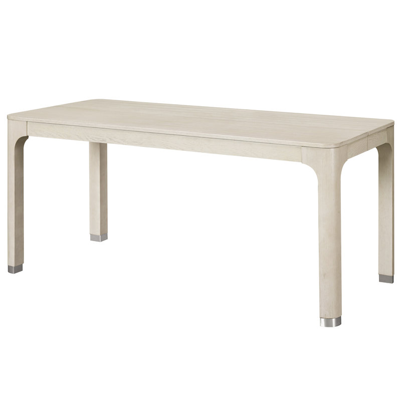 66" Rectangular Dining Table With Solid Wood Legs