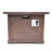Outdoor Patio 24'' H x 32'' W Square Gas Burning MgO Fire Pit (Tank Inside), Brown with Wood Pattern - 40,000 BTU