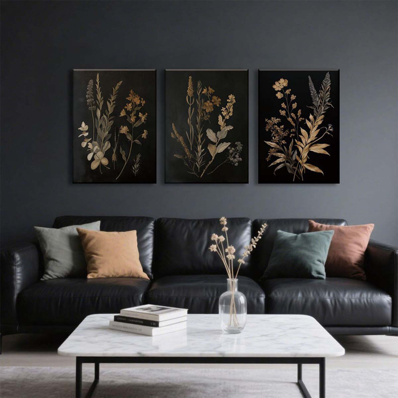 3 Piece Wrapped Canvas Print, 40 cm H x 60 cm W