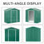 Bouzoun 6 ft. W x 4 ft. D Galvanised Steel Apex Bike Shed-1248978481