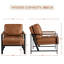 Chaise d'appoint rembourrée avec accoudoirs en métal Modern-623417246
