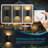 4-Pack Modern LED Square Up and Down Outdoor Wall Light with Aluminum, IP65 Waterproof Outdoor Wall Sconce-334272833-333554523
