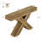 Farmhouse 55" Console Table, Wood Entryway Table with X-Shaped Legs