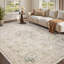 Tapis taupe doux lavable à la machine pour le salon, la chambre à coucher-121502703-130544538