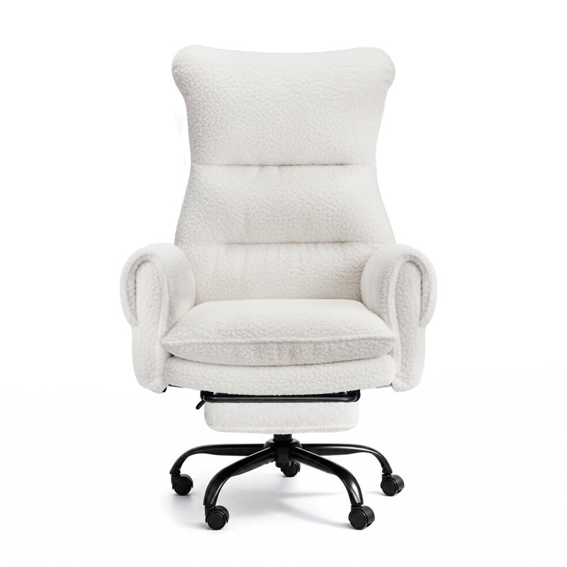 Canora Grey Office Chair, Beige Teddy