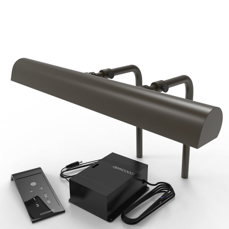Cadre d’image à fixation sur cadre 1 lumières classic, H 7,5 po x l 14 po x P 7 po, Bronze acajou