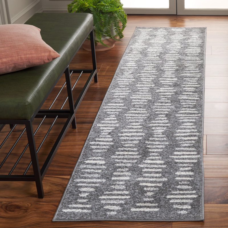 Kambel Tulum Performance Abstract Rug, Runner 2' x 8'