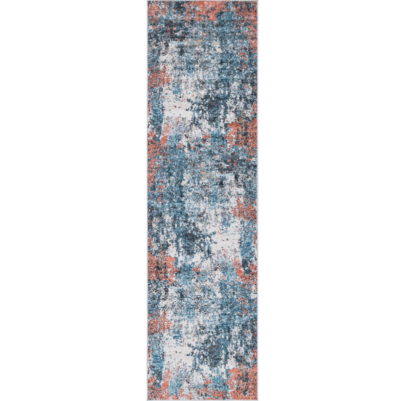 Abstract Indoor Rug, Runner 2'7" x 10'