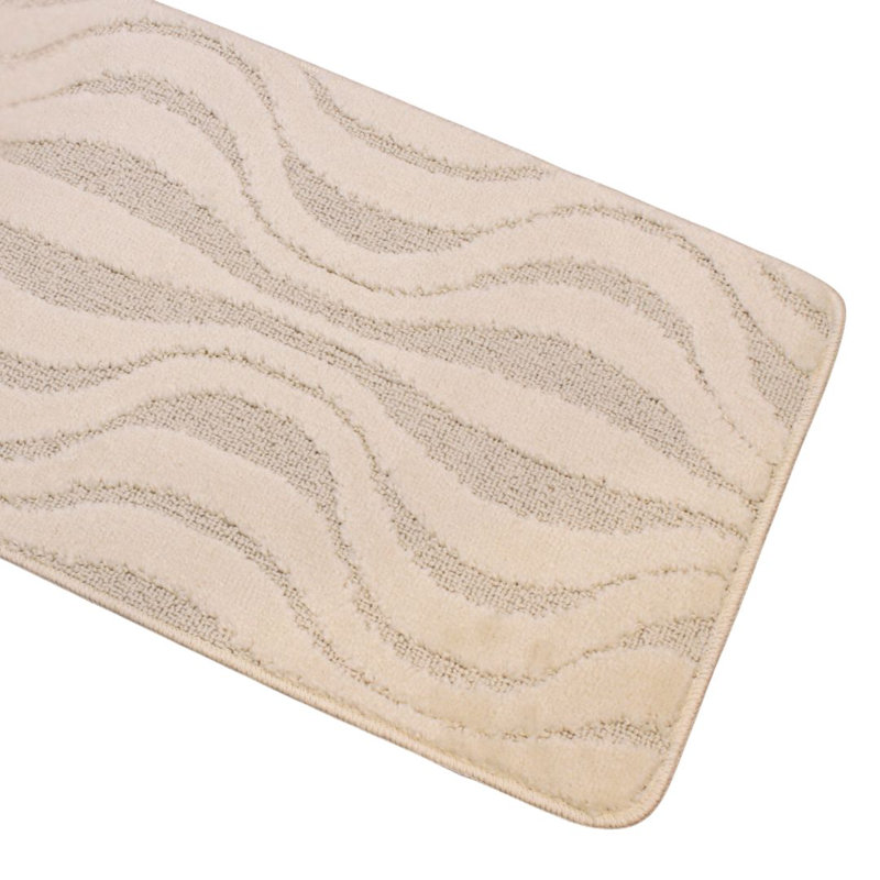 Polypropylene Plastic Bath Mat, Cream