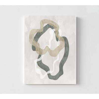 Reproduction d'art abstrait terrestre, motif fluide (plusieurs tailles)