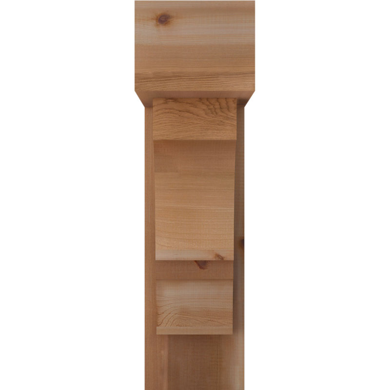 Balboa Block Offset Brace Bracket, 30 x 22, 8"W Western Red Cedar (Rough Sawn)