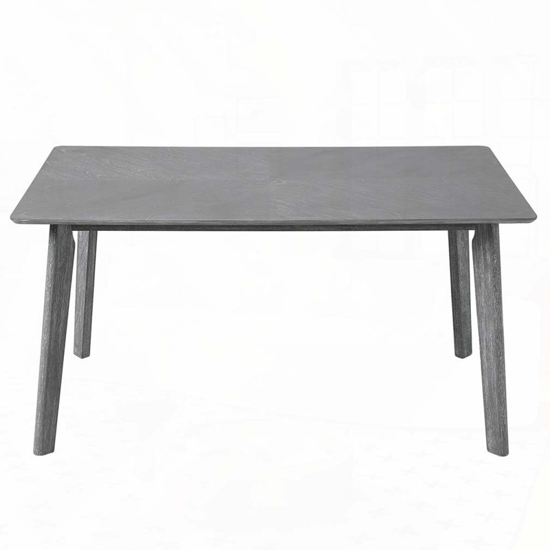 Rectangular Dining Table for 6 Person, Gray