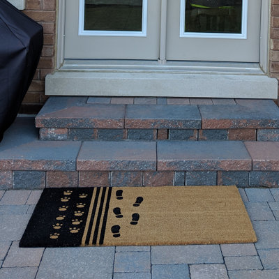 Tapis d’extérieur anti-dérapant naturel coco Circleville