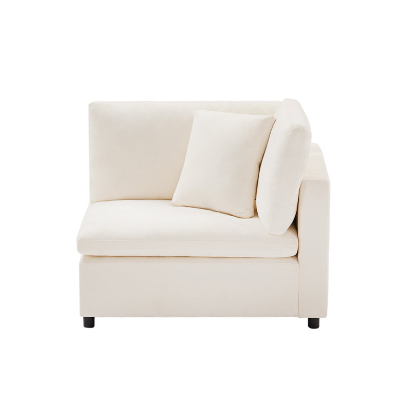 Fauteuil d'angle à 4 places Heffington, Beige