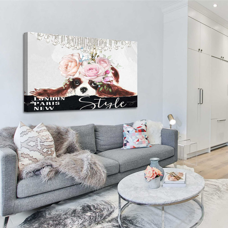 «King Charles 2 (Horizontal)» par Jodi - impression, Toile tendue, H 36 po x l 60 po x P 1,5 po