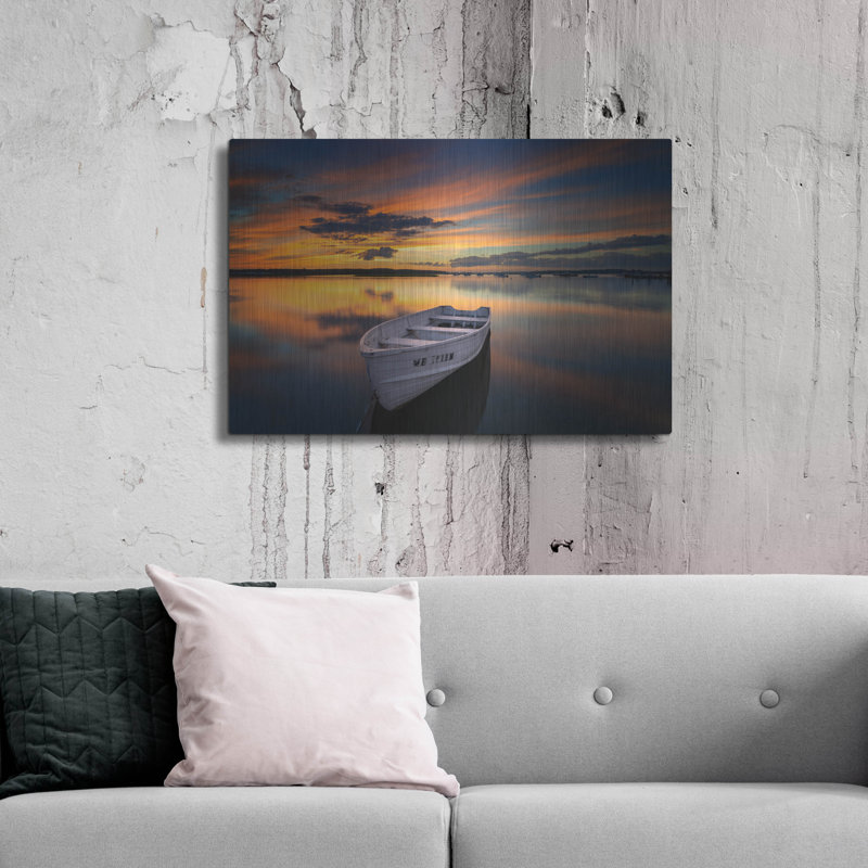 Mur de métal «Nonesuch Sunset» par Rick Berk, H 24 po x l 36 po