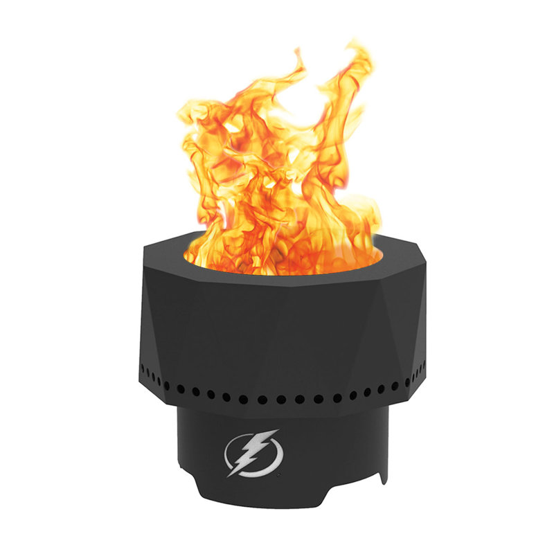 Steel Wood Burning Fire Pit, Tampa Bay Lightning
