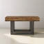 Console 63 po, table d'entrée de style campagnard