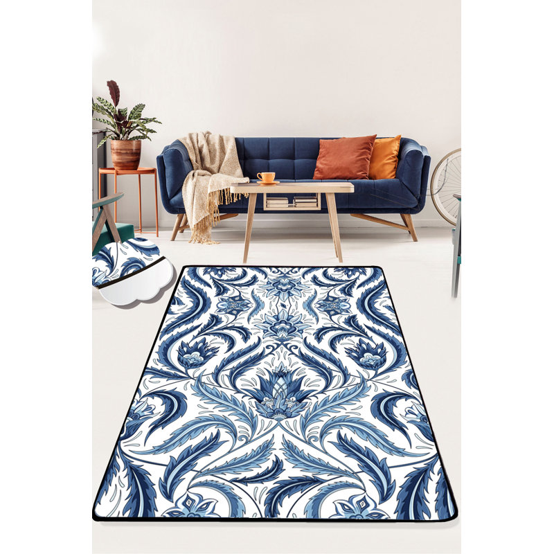 Antibacterial Hall Carpet, 100% Polyester, 31.5 x 59.1 inches | Non-Slip Felt Dot Underside, 0.4 in Pile Height, 0.4 in Sponge Height, Machine Washable at 86°F | Durable & Stylish Area Rug for Home Decor